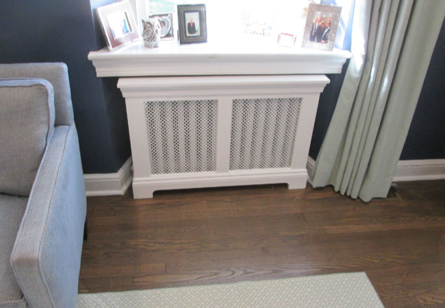custom built-in wooden radiator covers