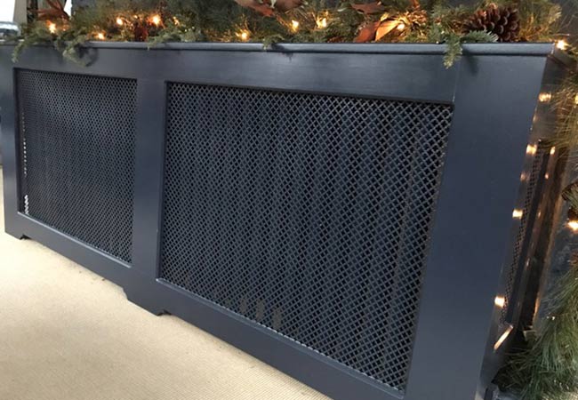 custom wood radiator cover