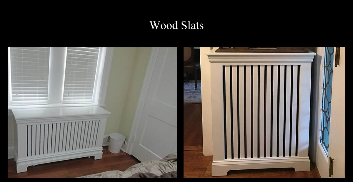 grill choices for your radiator cover wood slats